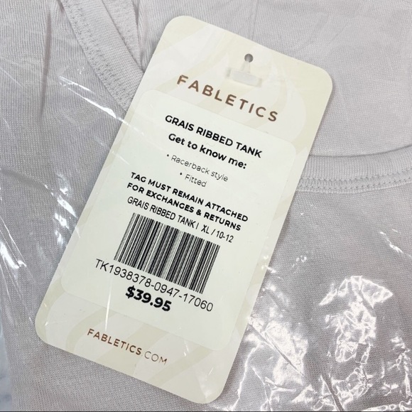 FABLETICS Grais Ribbed Tank Top Racerback 0019 - Picture 4 of 6